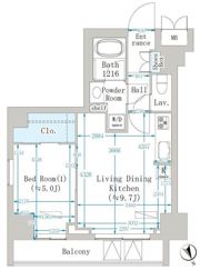 クレインメゾン新川通の間取り画像