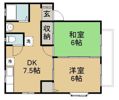 セゾンかすみの間取り画像