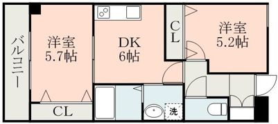 ヨーロピアンシャレー清水万石壱番館の間取り画像