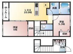 フォルトゥーナ・Tの間取り画像