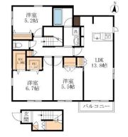 ル パラディ（ペット共生）の間取り画像