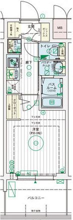 エステムコート難波WEST-SIDEⅨレデントの間取り画像