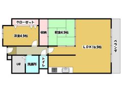 イトーピア舟入マンションの間取り画像