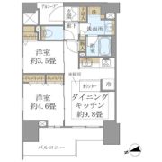 イニシア上野根岸の間取り画像