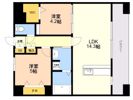 KL東比恵2の間取り画像
