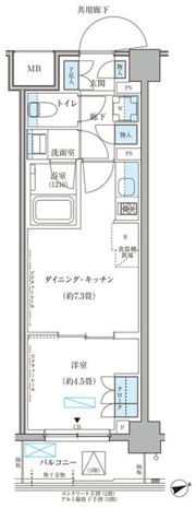 パークアクシス文京本郷の間取り画像