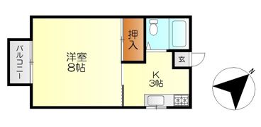 うぐいすハイツの間取り画像