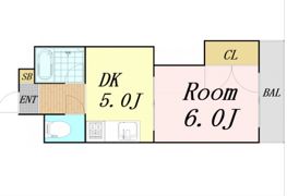 新大阪グランドハイツ北の間取り画像