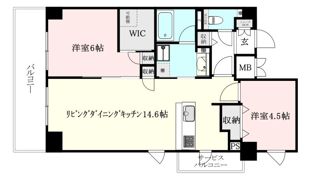 GARIREO TRENTE FORET TOWERの間取り画像