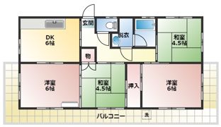 シャレード加治木の間取り画像