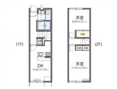 レオパレスプレミール鳥の木Ⅱの間取り画像