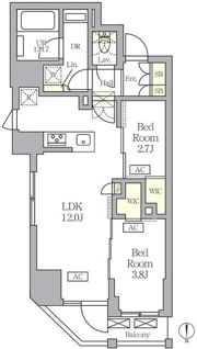 アジールコート王子の間取り画像