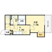 クレアール八戸ノ里の間取り画像