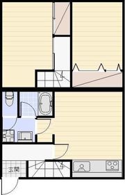 テラスハウスヤマエの間取り画像