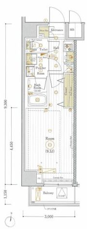 MAXIV北千住DUEの間取り画像