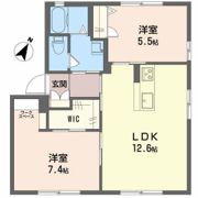クレール山ノ代 A棟の間取り画像