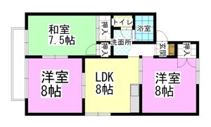 パークサイド新福Aの間取り画像