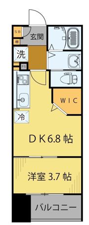 シェルグランデ鉄砲町東の間取り画像