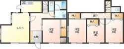 瀬戸市三沢町1丁目戸建の間取り画像