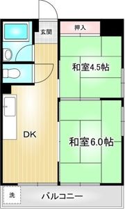 石坂ハイツの間取り画像