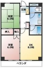 第32オーシャンハイツの間取り画像