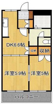 ビッグフォレスト壱番館の間取り画像