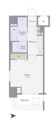 グランティアラ芝大門の間取り画像