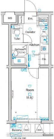 仲池上アートレジデンスの間取り画像