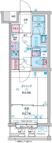 GENOVIA竹ノ塚の間取り画像