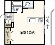日商岩井袋町マンションの間取り画像