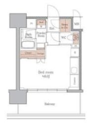 ジオエント梅田北リバーフロントの間取り画像