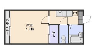 竹田レジデンスAの間取り画像