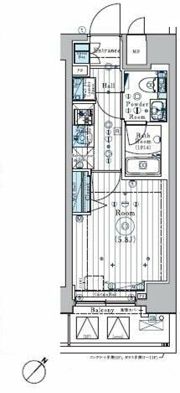 リライア横濱関内の間取り画像