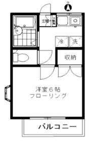 第6松屋コーポの間取り画像