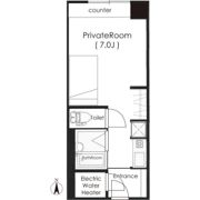 ステュディオ新御堂の間取り画像