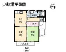 クレール五日市駅前 E棟の間取り画像