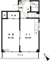 メゾン成増Ⅱ203号室の間取り画像