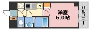 ララプレイス阿波座駅前フェリオの間取り画像