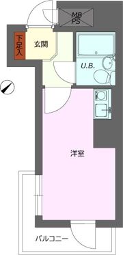 ライオンズマンション横浜伊勢佐木町の間取り画像