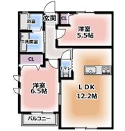 ピュアコート原町の間取り画像