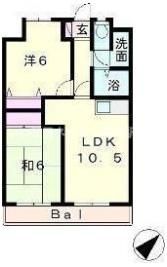 エスポワールASAHIの間取り画像