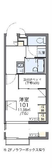 レオパレスウエストの間取り画像