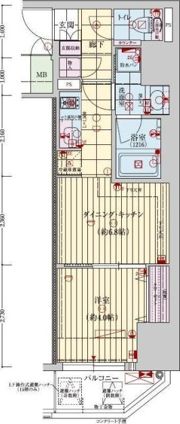 ファーストフィオーレ東梅田の間取り画像