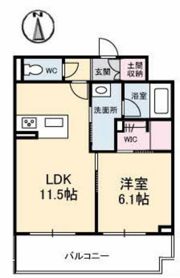 クレストヴェールⅥの間取り画像