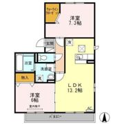ベルパージュ B棟の間取り画像