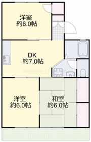 ファンファミリー難波 A棟の間取り画像