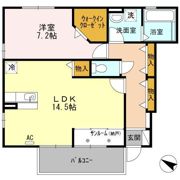 ブランズ開 B棟の間取り画像