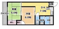 ヒロミツイーストの間取り画像