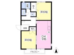 ミロワールAの間取り画像