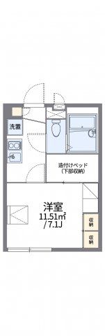 レオパレスブライト ビューティの間取り画像